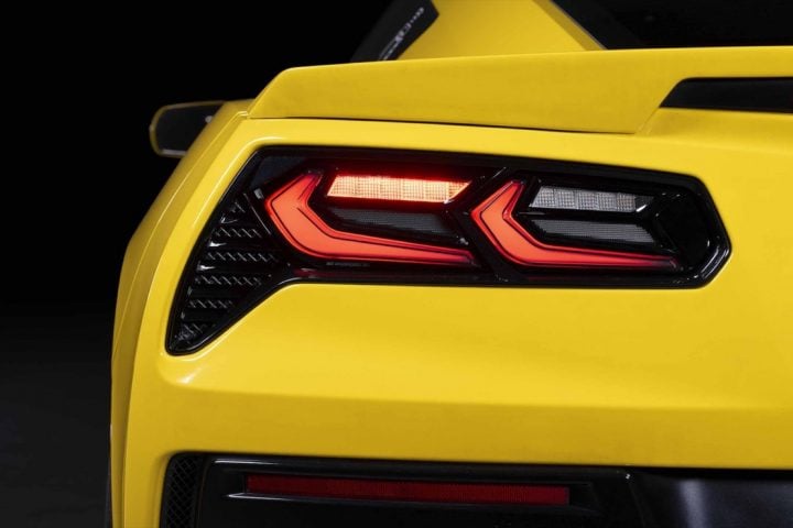 C8-style taillights equipped by a C7-generation Chevy Corvette.