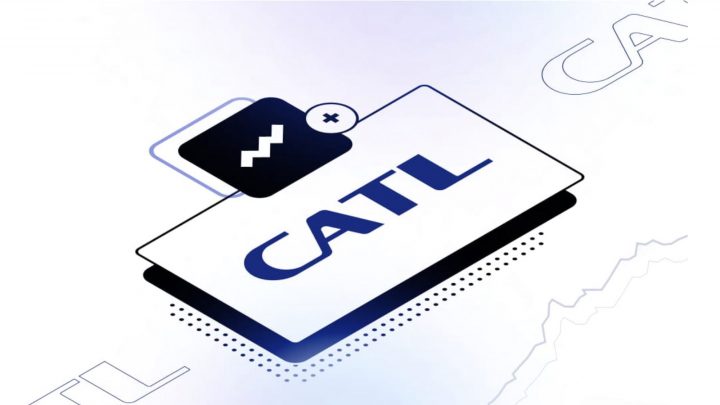 Image and logo of CATL battery exchange solution being developing in partnership with SAIC-GM-Wuling.
