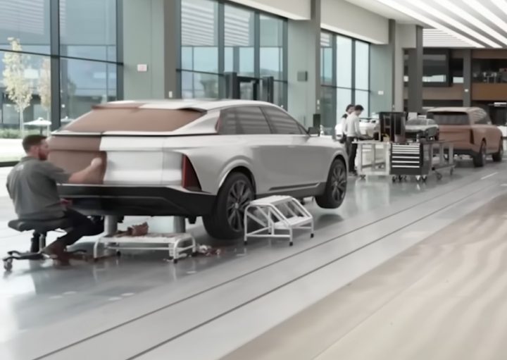 Possible Cadillac Lyriq refresh in clay.