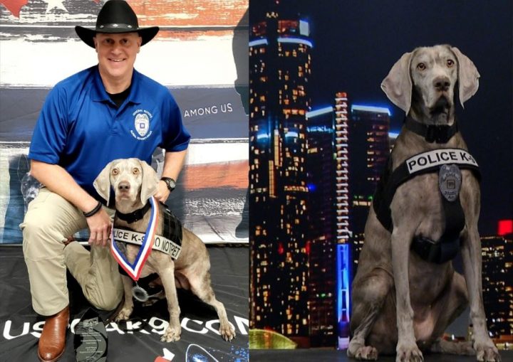 Kasey and Rick Rodden of the GM K9 Unit.