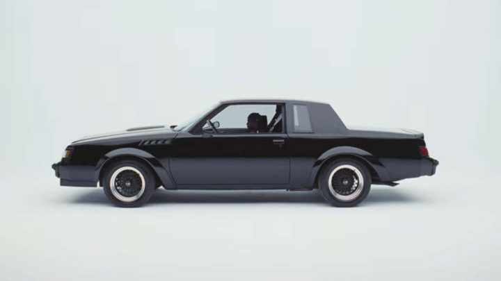 Kendrick Lamar in his Buick GNX.