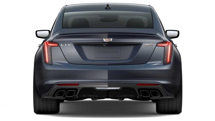 Rear view of the 2025 Cadillac CT5-V Blackwing. 