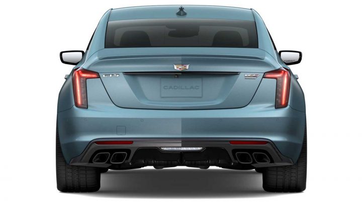 Rear view of the 2025 Cadillac CT5-V Blackwing. 
