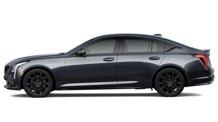Side view of the 2025 Cadillac CT5-V. 