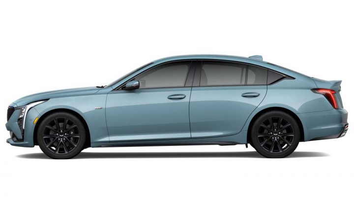 Side view of the 2025 Cadillac CT5-V. 