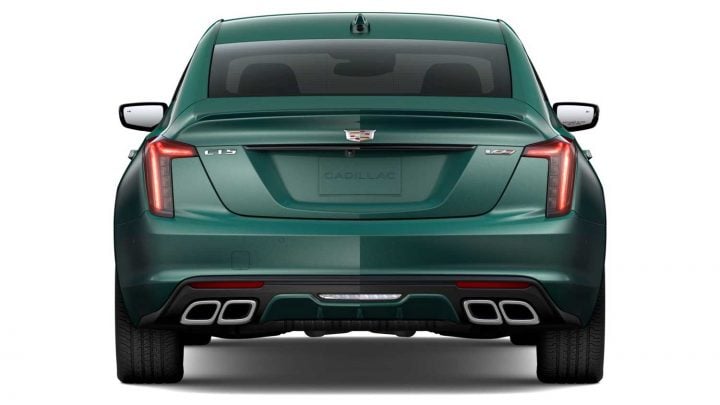 Rear view of the 2025 Cadillac CT5-V.