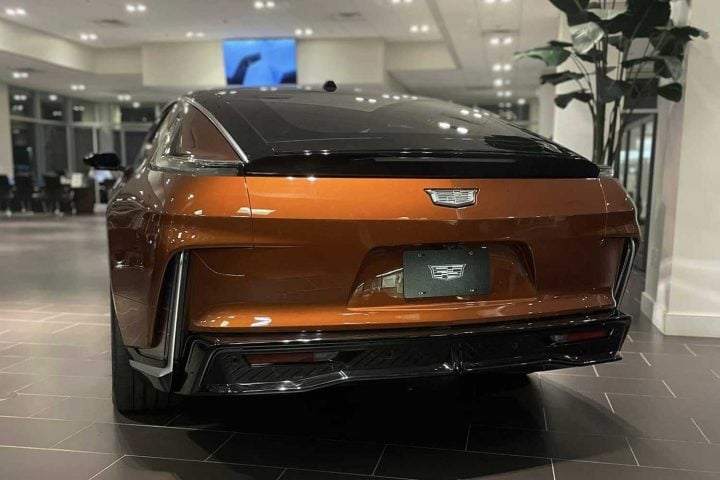 The rear end of the Cadillac Celestiq sedan.