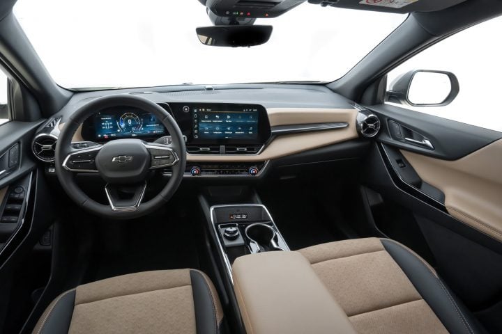 Cockpit view of the 2026 Chevy Equinox.