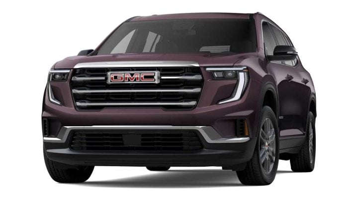 Front view of the 2025 GMC Acadia. 