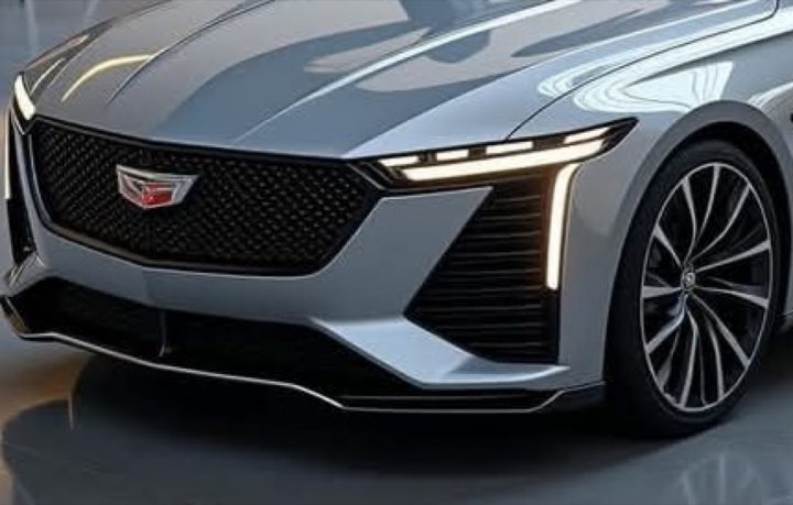 A Cadillac CT4 convertible rendering.
