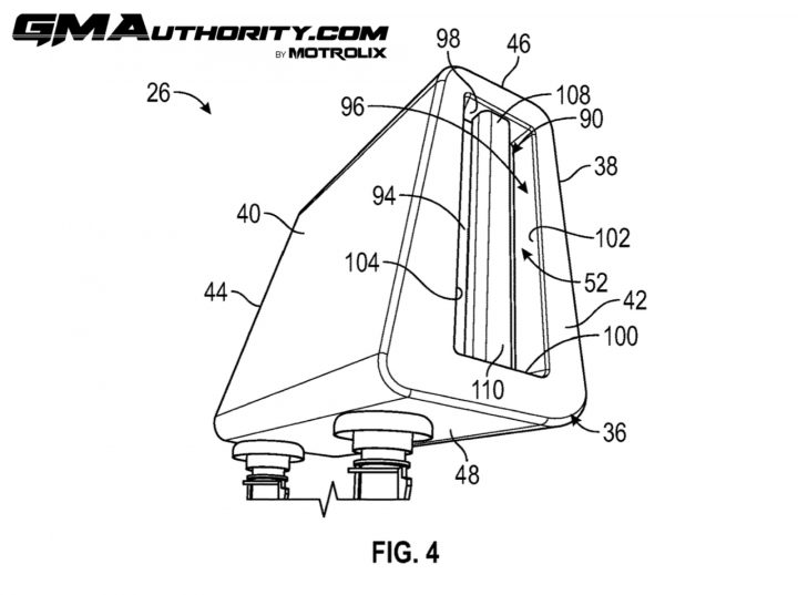 GM patent application for a seat headrest with integrated grab handles.