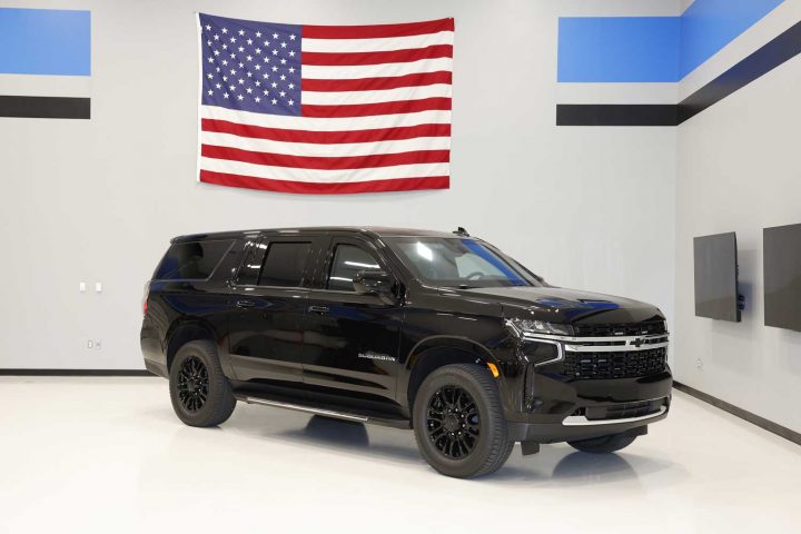 The Suburban Shield SUV from GM Defense.