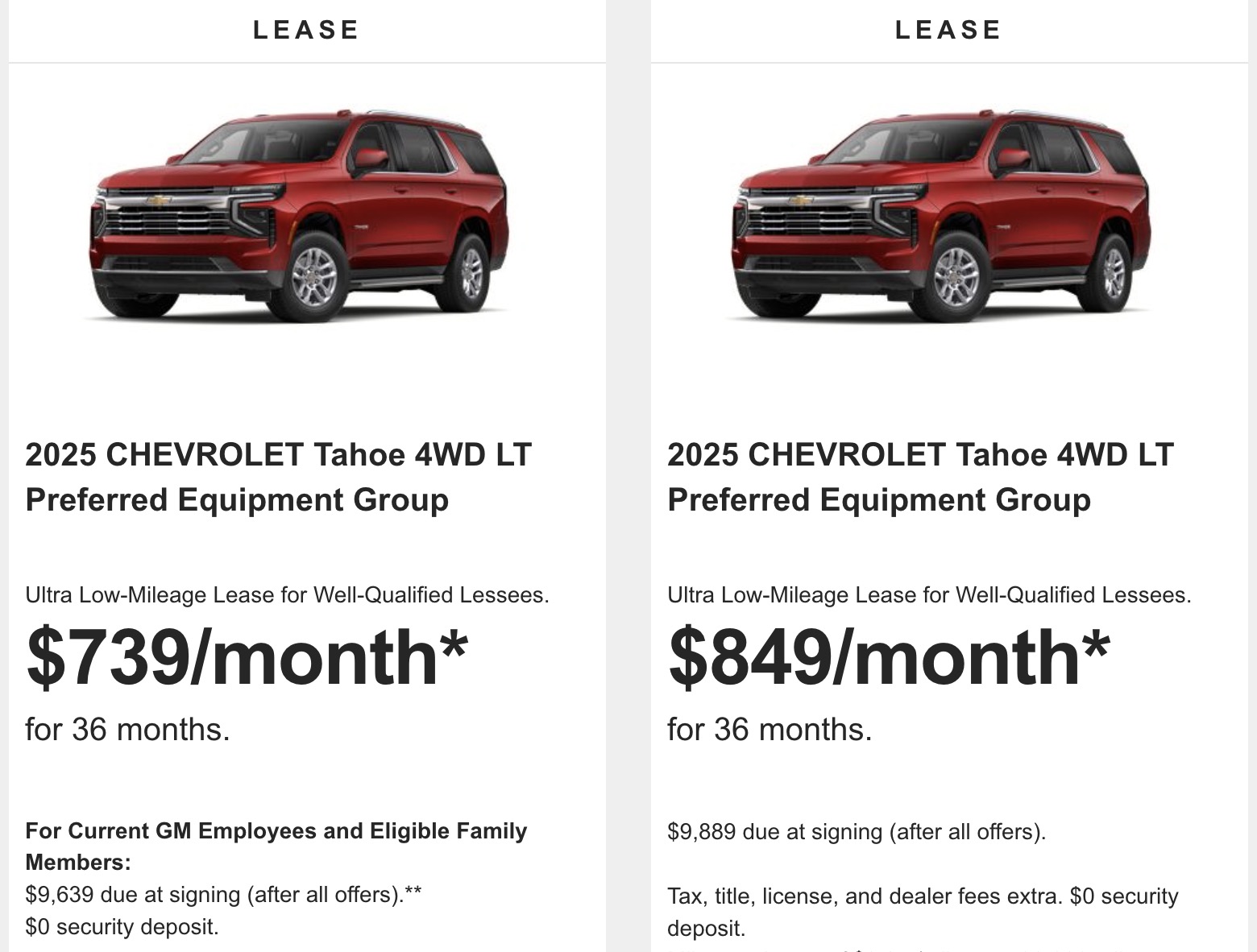 Chevy Tahoe Deals Include LongTerm Financing January 2025