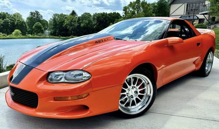 2002 Chevy Camaro PR-3 front three quarter angle.
