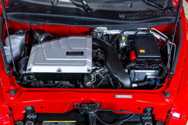 2008 Chevy HHR SS Pickup engine bay.