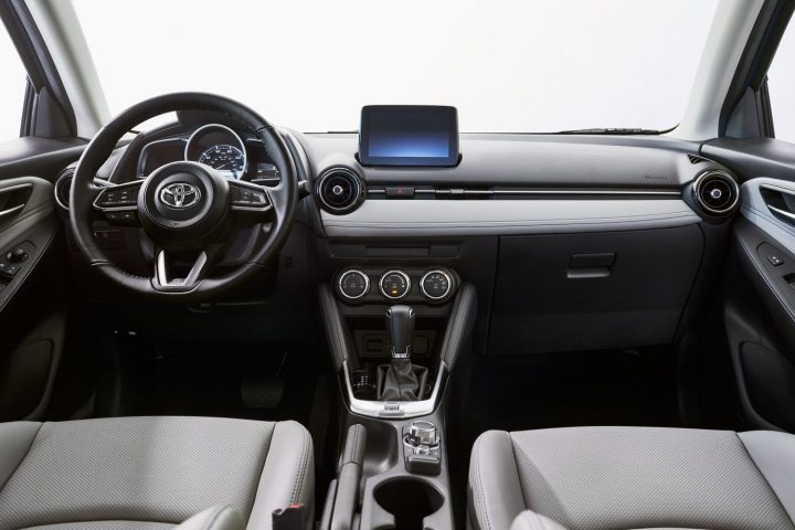 2020 Toyota Yaris interior.