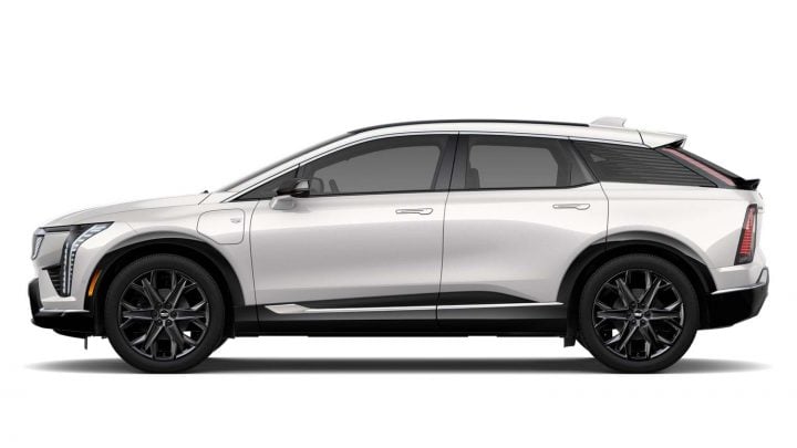 Side view of the 2025 Cadillac Optiq. 