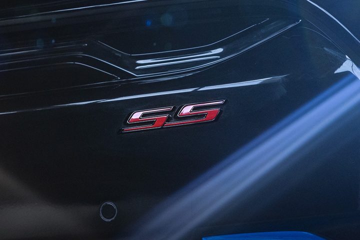 2025 Chevy Blazer EV SS pace car SS badge.