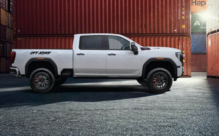 2025 SVE Sport Edition GMC Sierra HD passenger side profile.