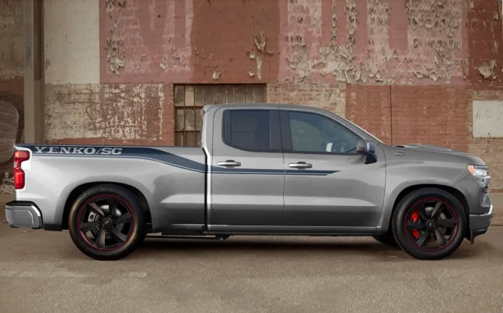 2025 Yenko/SC Chevy Silverado Lowered passenger side profile.
