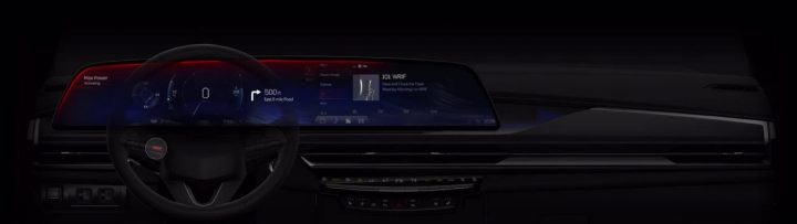 The 2026 Cadillac Lyriq-V dashboard.