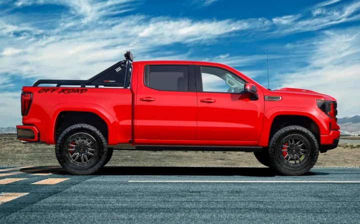 SVE 2025 Sport Edition GMC Sierra Off-Road passenger side profile.