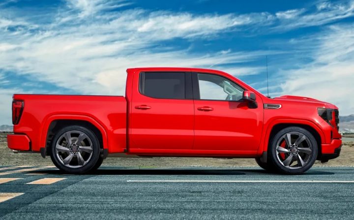 SVE 2025 Sport Edition GMC Sierra passenger side profile.