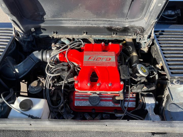 Yamaha Venture Pontiac Fiero engine bay.