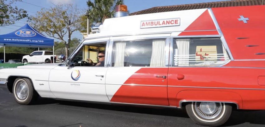 1972 Cadillac Ambulance Travels 3,200 Miles, Sets Record