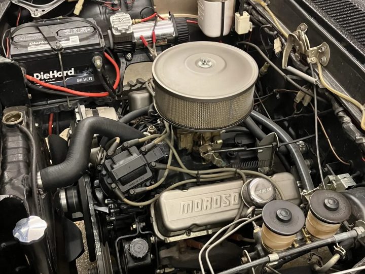 1980 Chevy LUV engine bay.