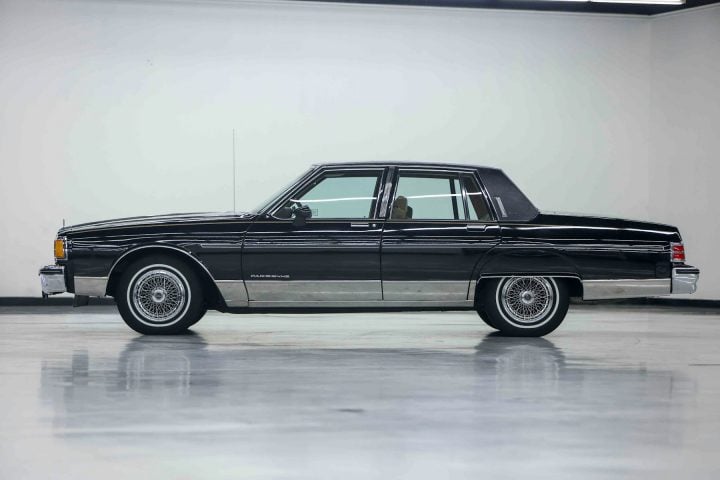 1985 Pontiac Parisienne driver side profile.