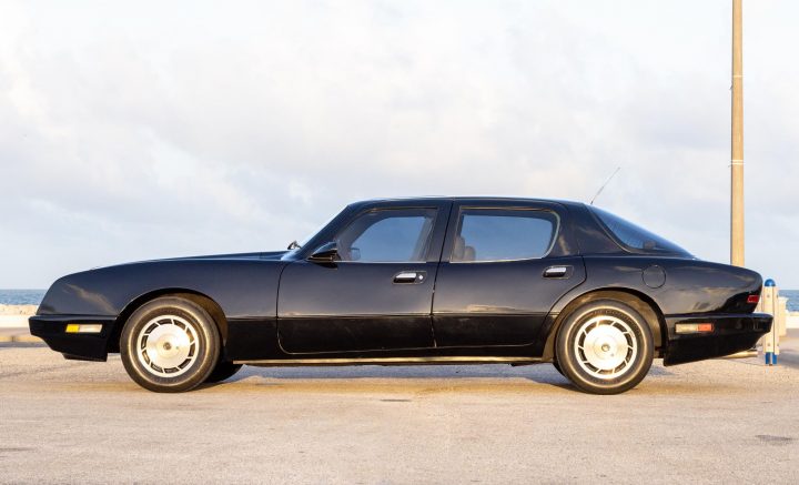 1990 Avanti Touring Sedan driver side profile.