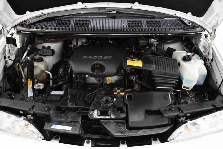 1996 Pontiac Trans Sport engine bay.