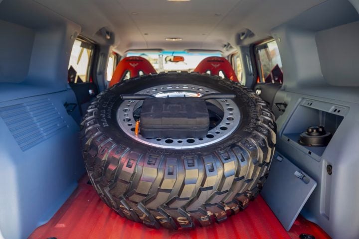 2008 Hummer H3R spare tire.