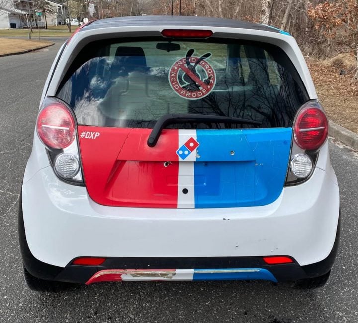 Chevy Spark based Domino's DXP rear end.