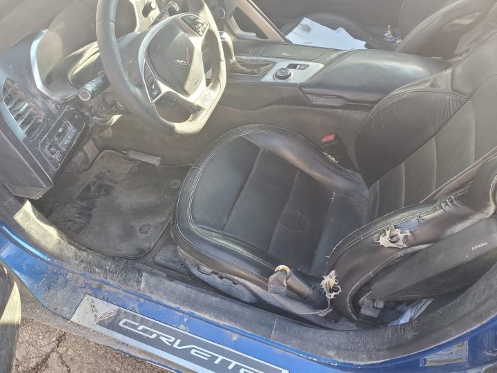 2016 Chevy Corvette interior.