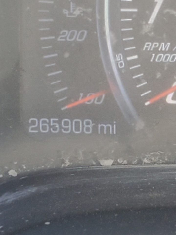 2016 Chevy Corvette odometer.