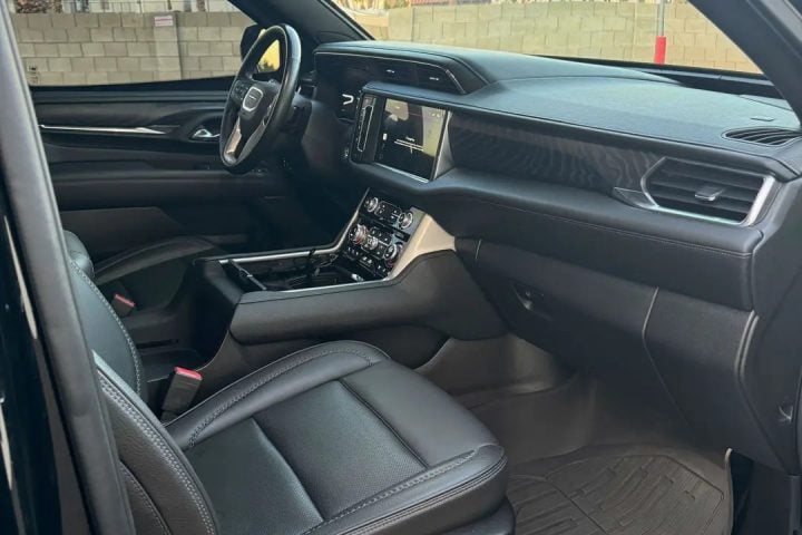2022 GMC Yukon XL Denali armored interior.