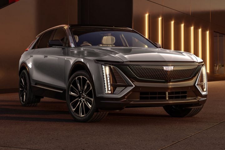 2026 Cadillac Lyriq front three quarter angle.