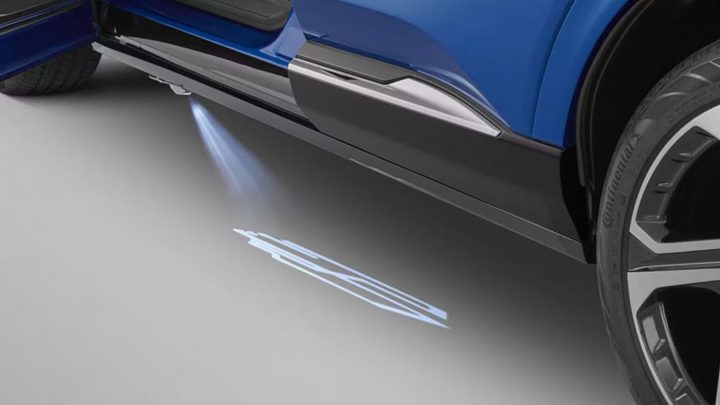 The 2025 Chevy Blazer EV rocker lighting gizmo.