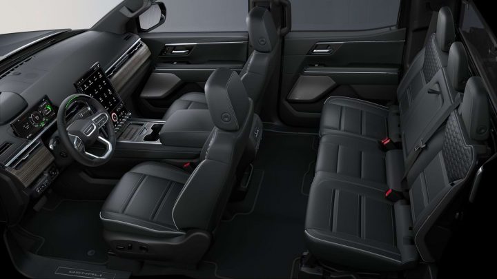 2025 GMC Sierra EV Denali with an After Dark interior.