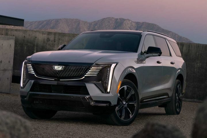 The front end of the 2026 Cadillac Escalade IQL.
