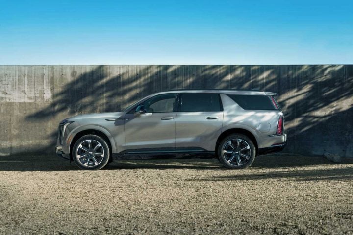 Cadillac Escalade IQL driver side profile.