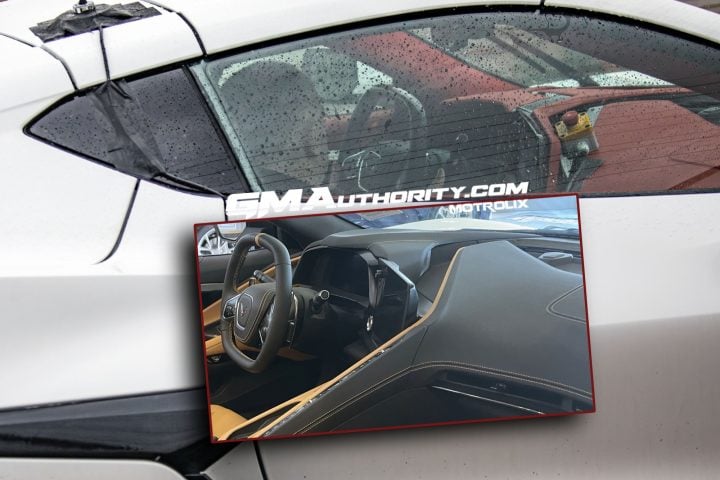 Spy images of the upcoming 2026 Corvette interior update.