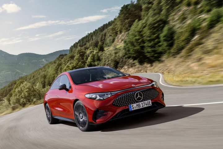2026 Mercedes-Benz CLA driving.