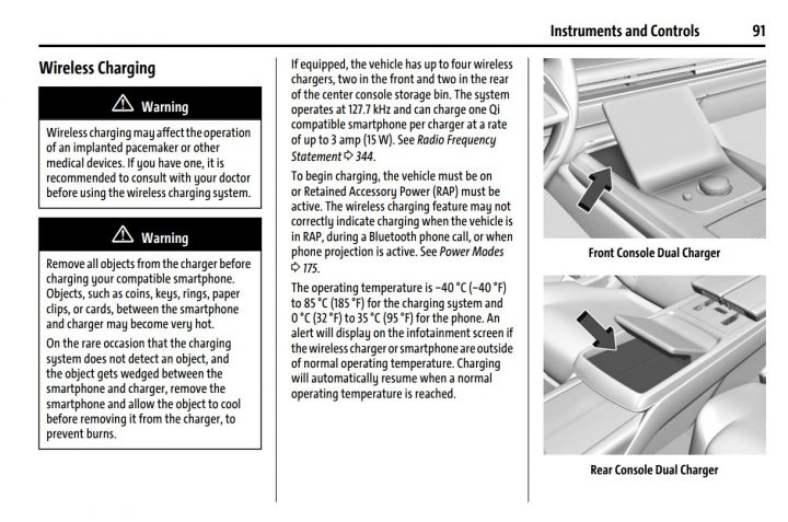 Cadillac Celestiq owner's manual page 91.