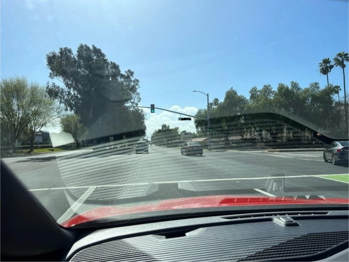 Dash glare in the Chevy Equinox EV.