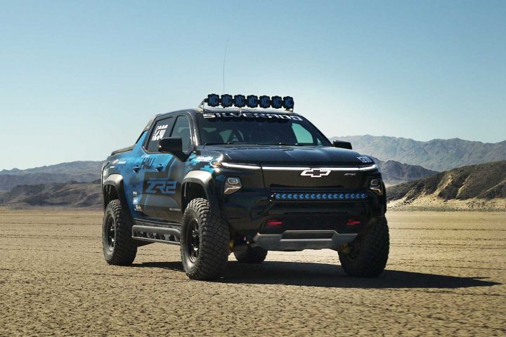 The Chevy Silverado EV ZR2 concept.
