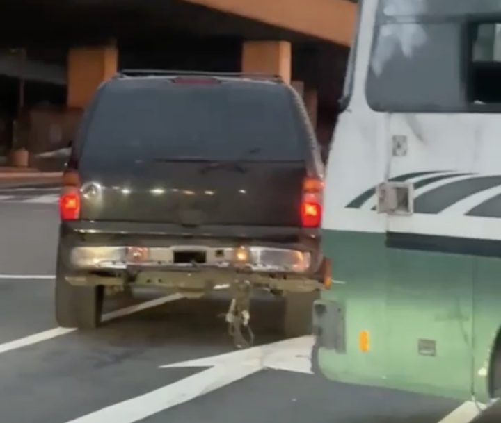 Chevy Suburban towing an RV.