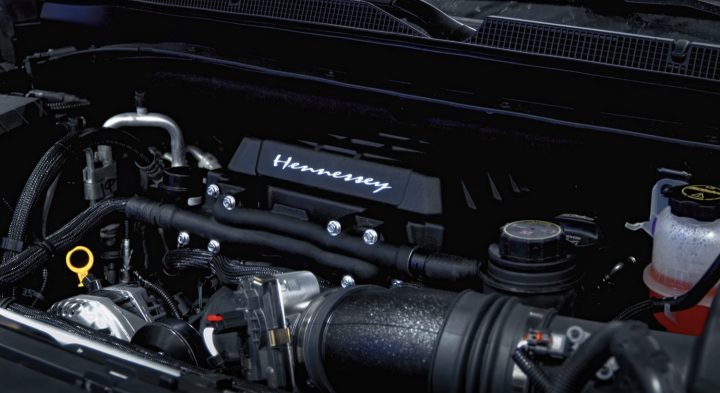 A supercharged V8 in a GMC Yukon Denali Ultimate.